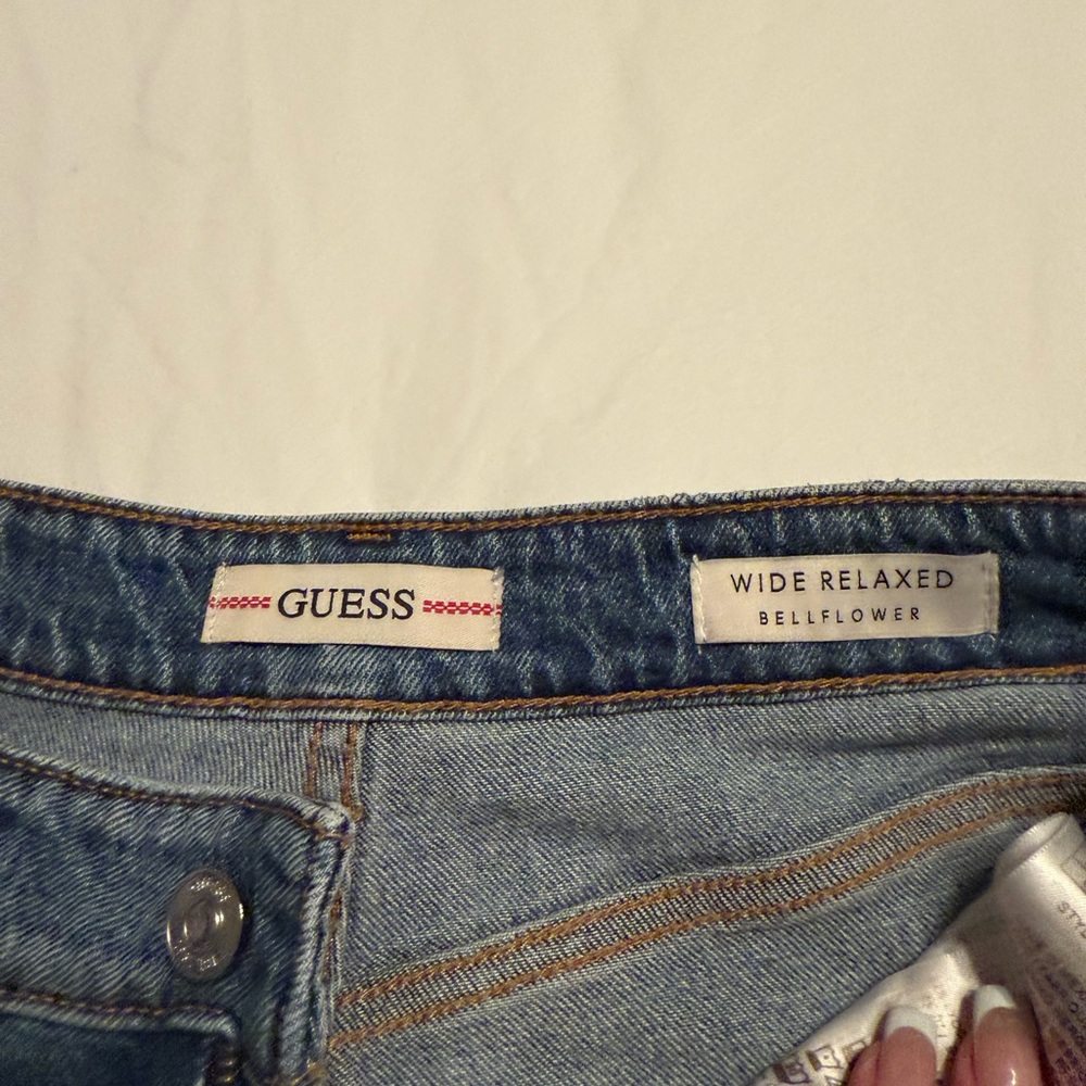 GUESS Women's Bellflower Wide Leg Jeans